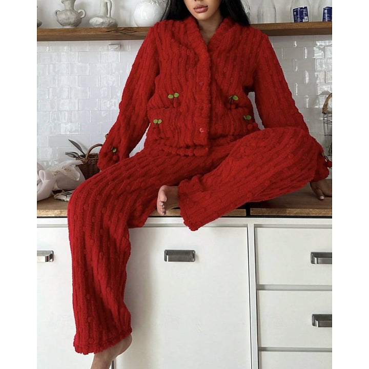 Delilah | Cosy Cherry Two-Piece Set