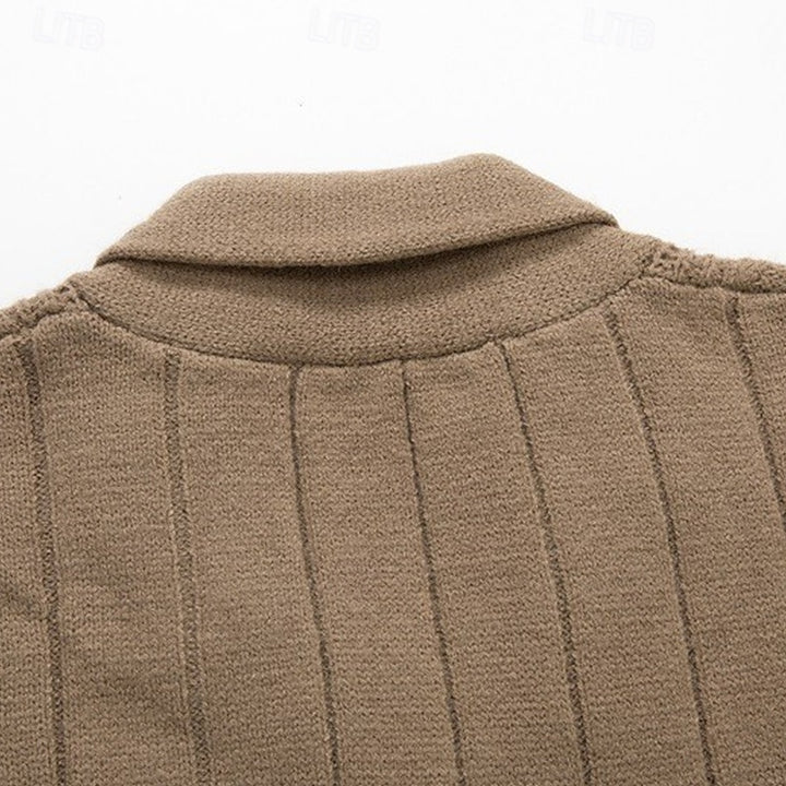 Garrick | Shawl-Collar Button-Up Cardigan