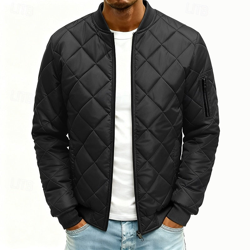 Cole | Quilted Bomber Jacket