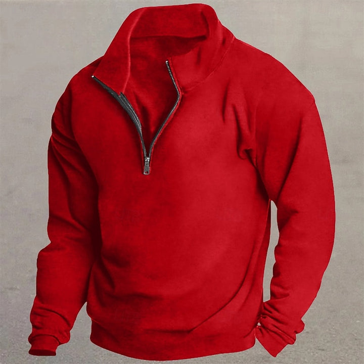 Grant | Standing-Collar Quarter-Zip Pullover