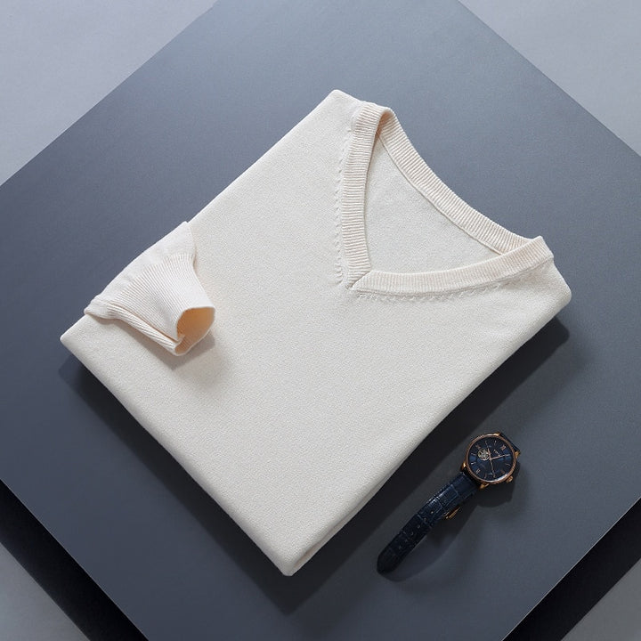 Damian | Refined V-Neck Jumper