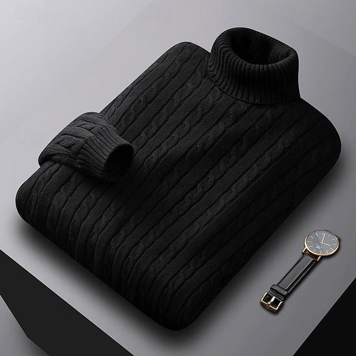 Gregory | Cable-Knit Turtleneck Jumper