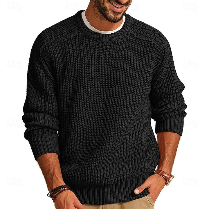 Percy | Ribbed Crew Neck Jumper