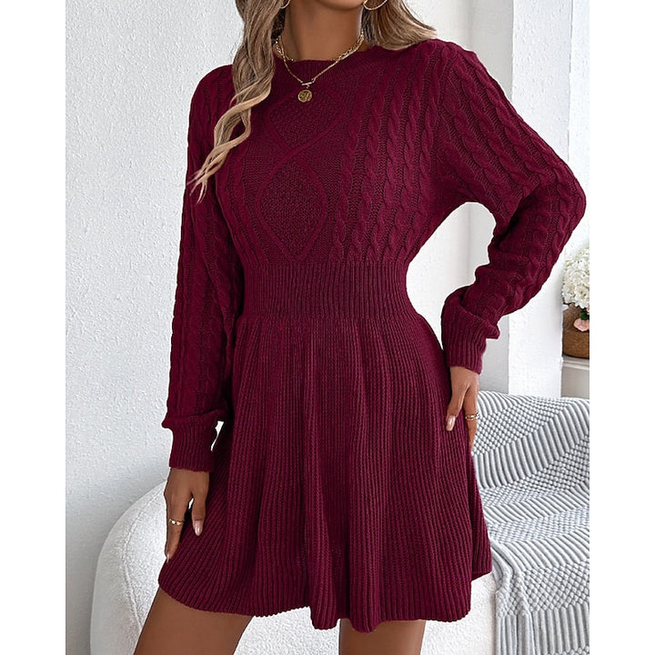 Harriet | Cable-Knit Christmas Sweater Dress