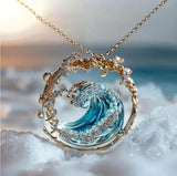 Meredith | Ocean Wave Pendant Necklace