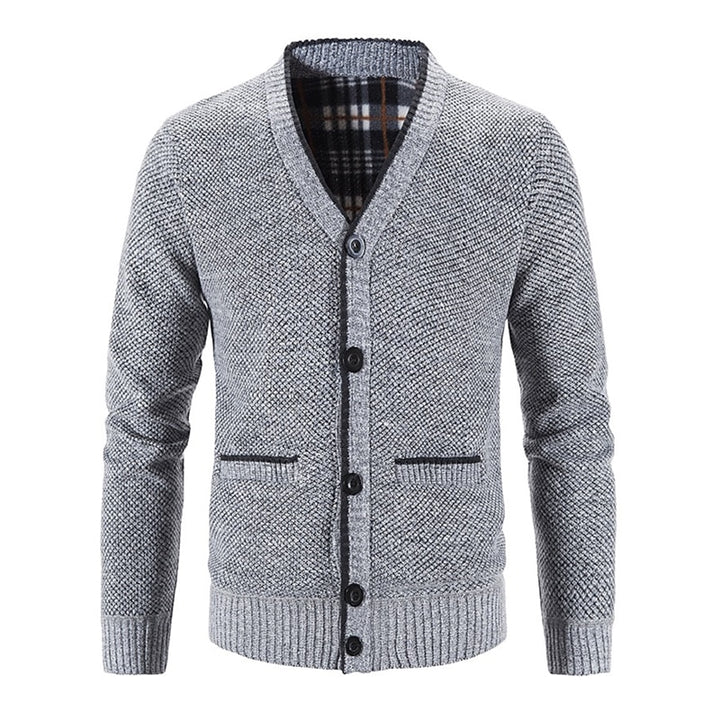 Hugh | Textured V-Neck Cardigan