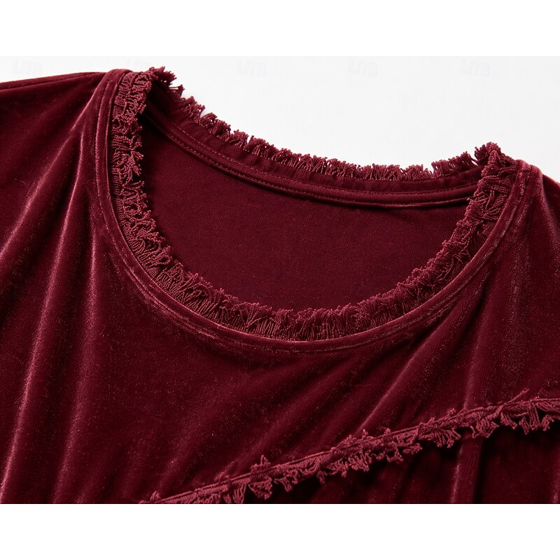 Eliza | Relaxed Fringe-Trim Tunic Top