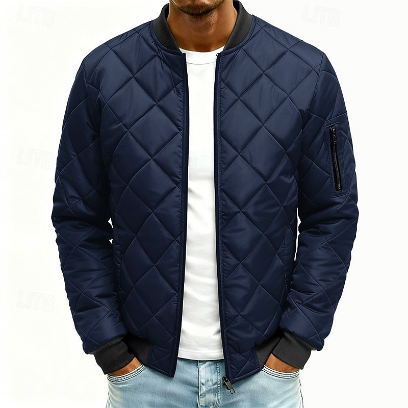 Cole | Quilted Bomber Jacket
