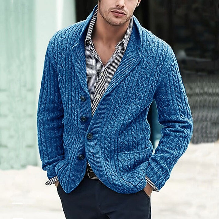 Corbin | Cable-Knit Button Cardigan