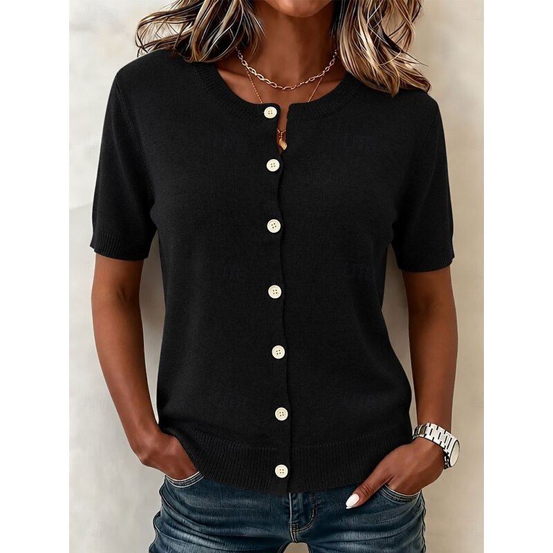 Helena | Refined Button-Front Cardigan