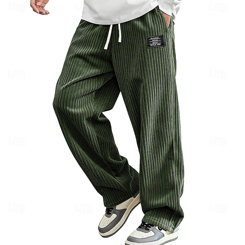 Nash | Relaxed Ribbed Drawstring Trousers