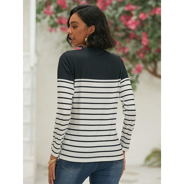 Adriana | Striped Long-Sleeve Top
