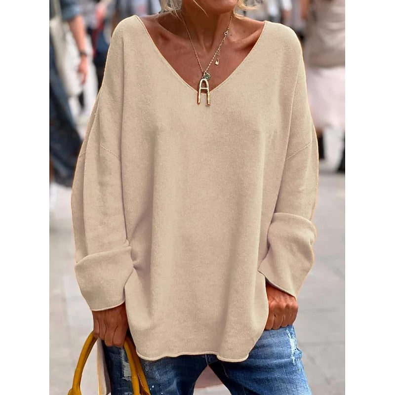 Aurelia | Relaxed V-Neck Pullover