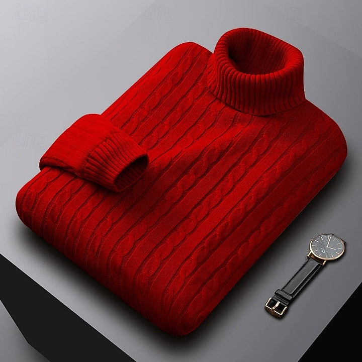 Gregory | Cable-Knit Turtleneck Jumper