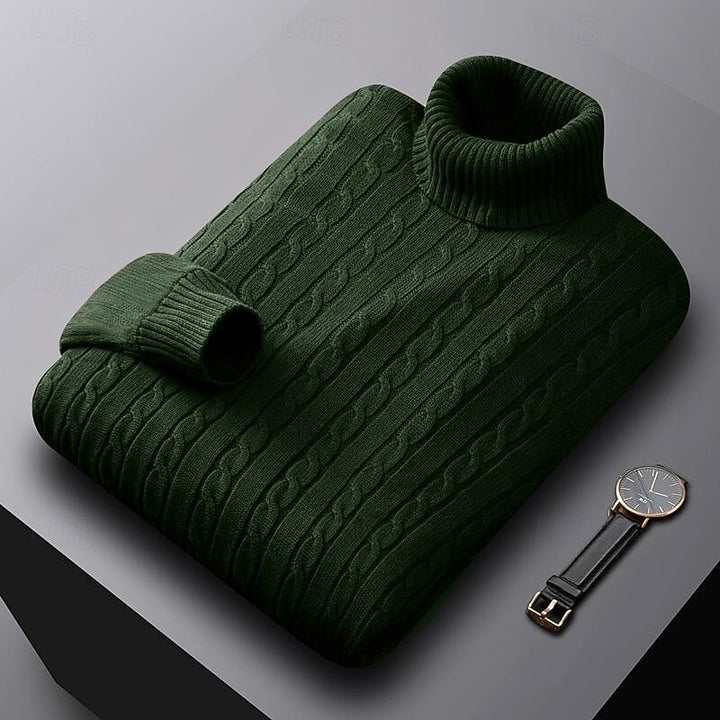 Gregory | Cable-Knit Turtleneck Jumper