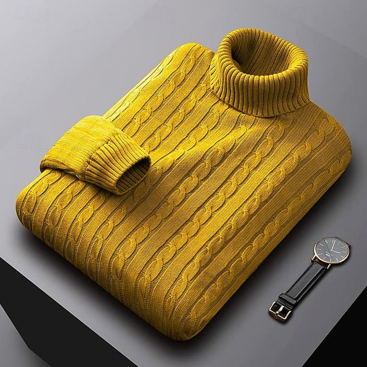 Gregory | Cable-Knit Turtleneck Jumper