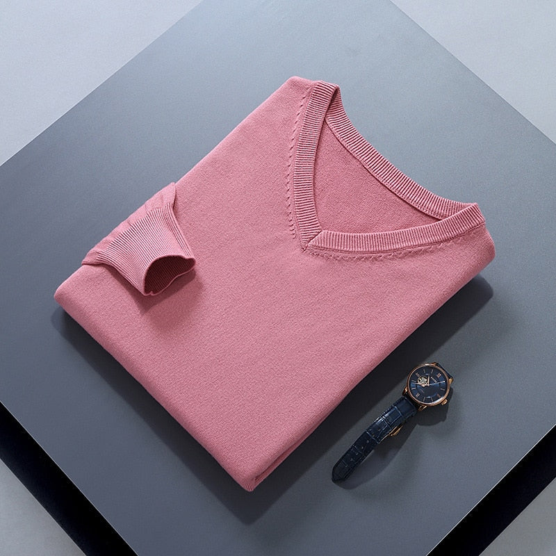 Damian | Refined V-Neck Jumper