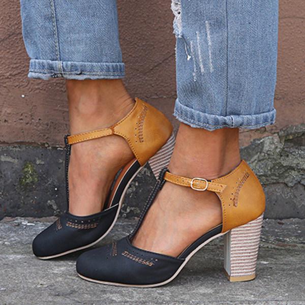 Renata | Elegant Block-Heel Mary Jane Heels