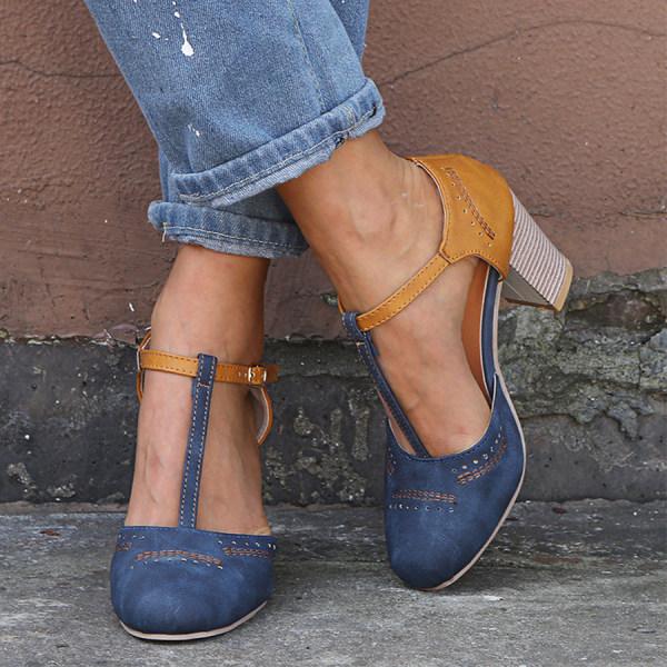 Renata | Elegant Block-Heel Mary Jane Heels