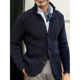 Sinclair | Textured Stand-Collar Cardigan