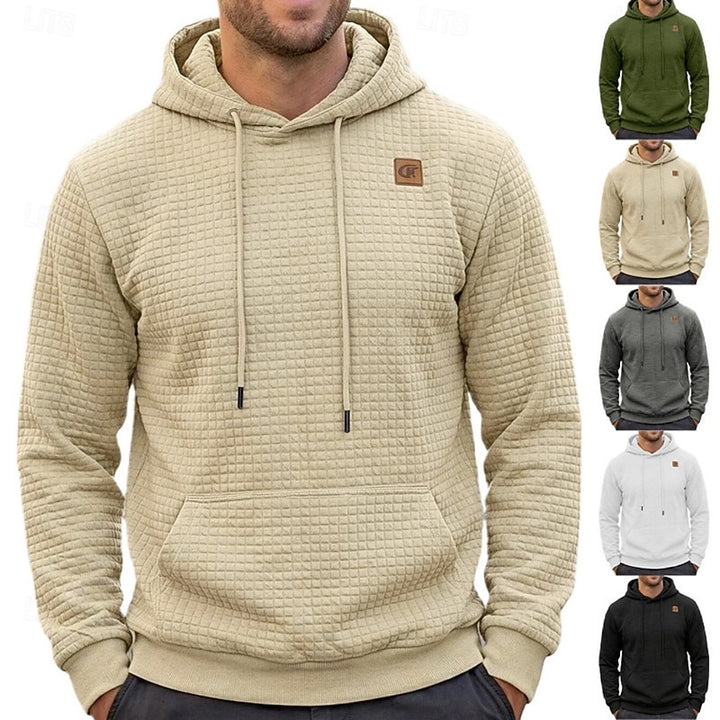 Merrick | Textured Hooded Pullover Hoodie