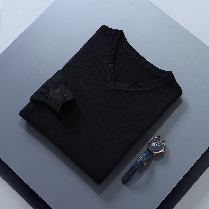 Damian | Refined V-Neck Jumper