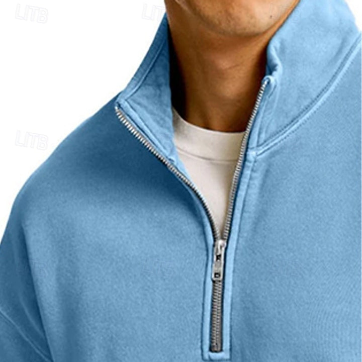 Sutton | Quarter-Zip Stand-Collar Sweatshirt