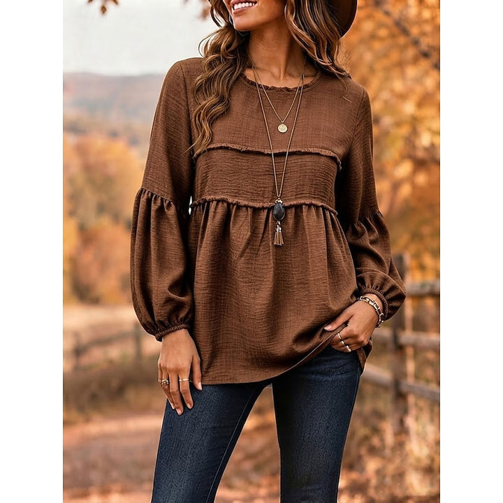 Isabelle | Relaxed Peplum Blouse