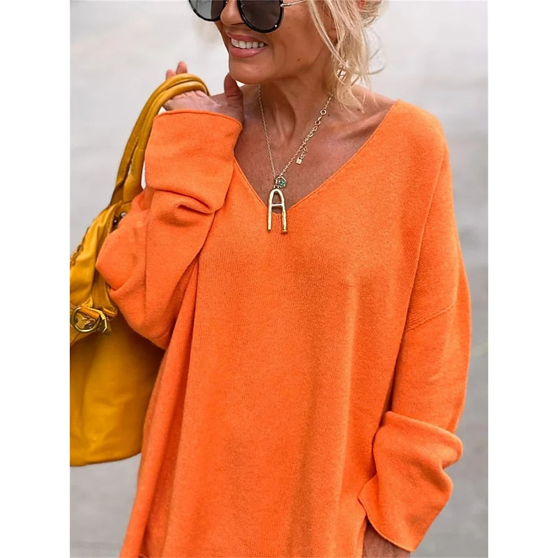 Aurelia | Relaxed V-Neck Pullover
