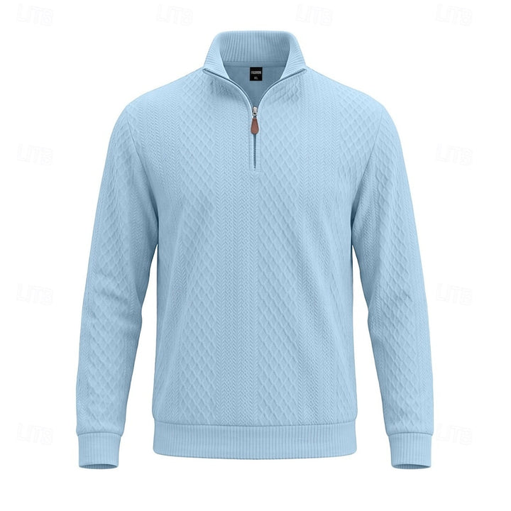 Graham | Textured Quarter-Zip Pullover