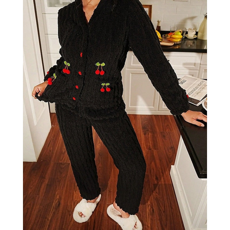 Delilah | Cosy Cherry Two-Piece Set