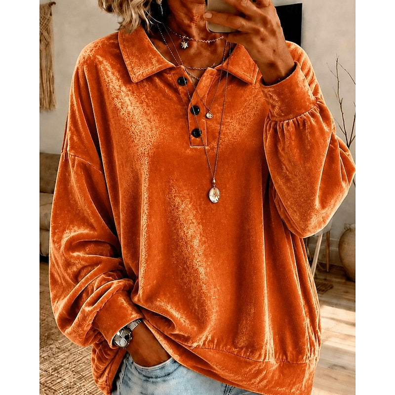 Marjorie | Relaxed Collared Pullover