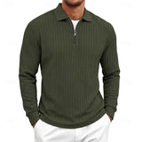 Bryson | Textured Quarter-Zip Polo Shirt