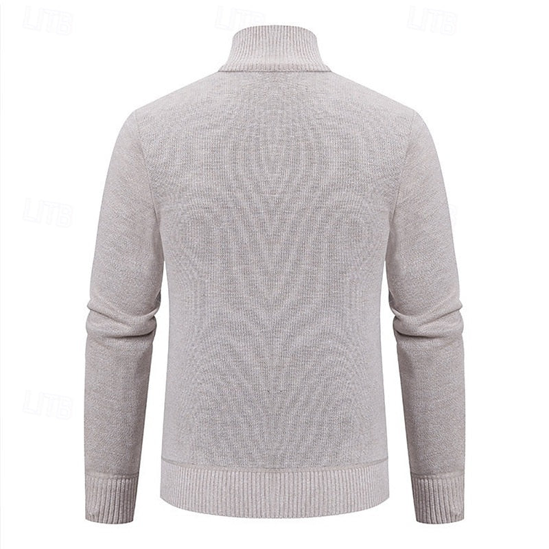 Fletcher | Textured Stand-Collar Cardigan