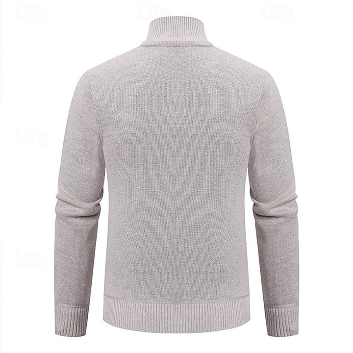 Fletcher | Textured Stand-Collar Cardigan