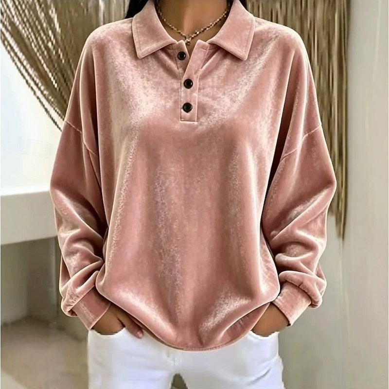 Marjorie | Relaxed Collared Pullover