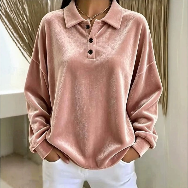 Marjorie | Relaxed Collared Pullover