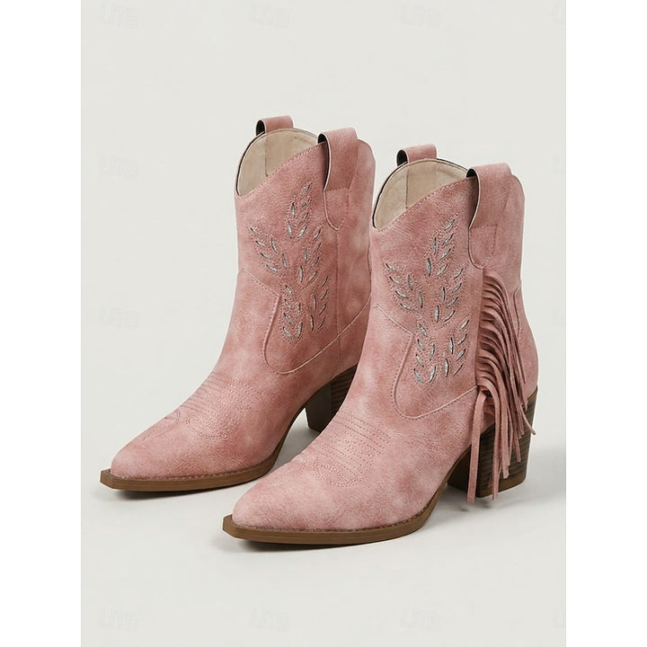 Sloane | Western Tassel Ankle Boots