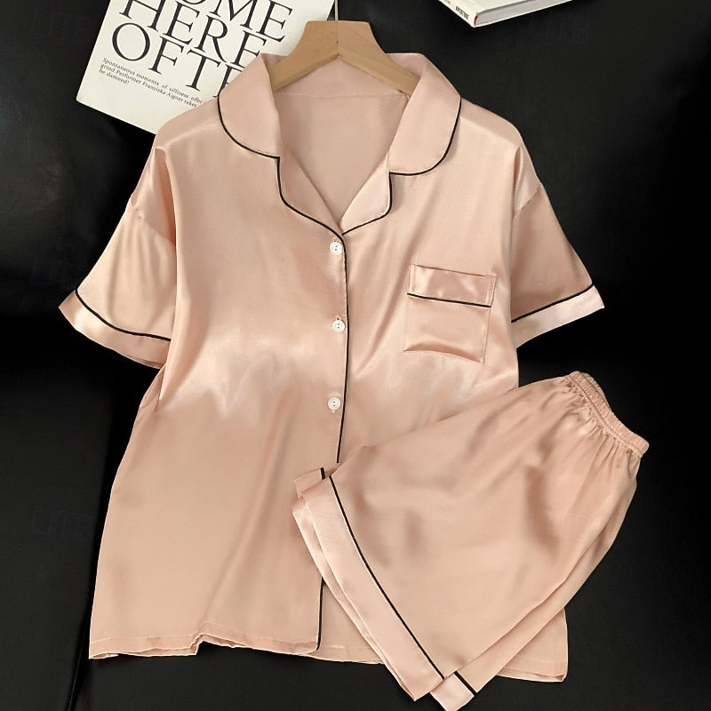 Paige | Relaxed Button-Front Loungewear Two-Piece Set