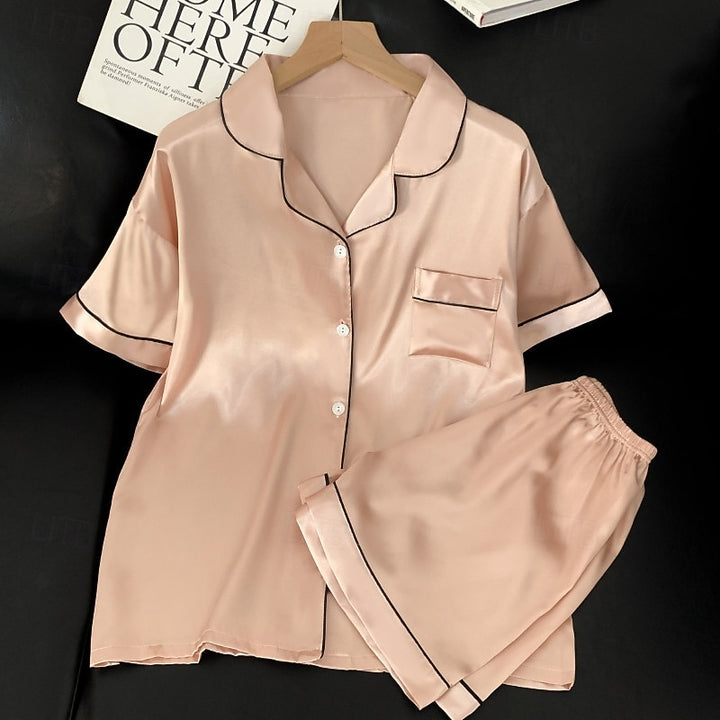 Paige | Relaxed Button-Front Loungewear Two-Piece Set