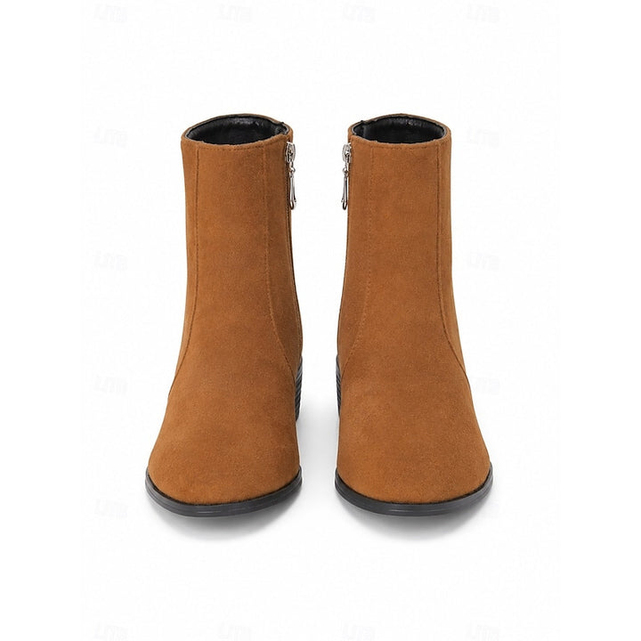 Hazel | Refined Block-Heel Ankle Boots