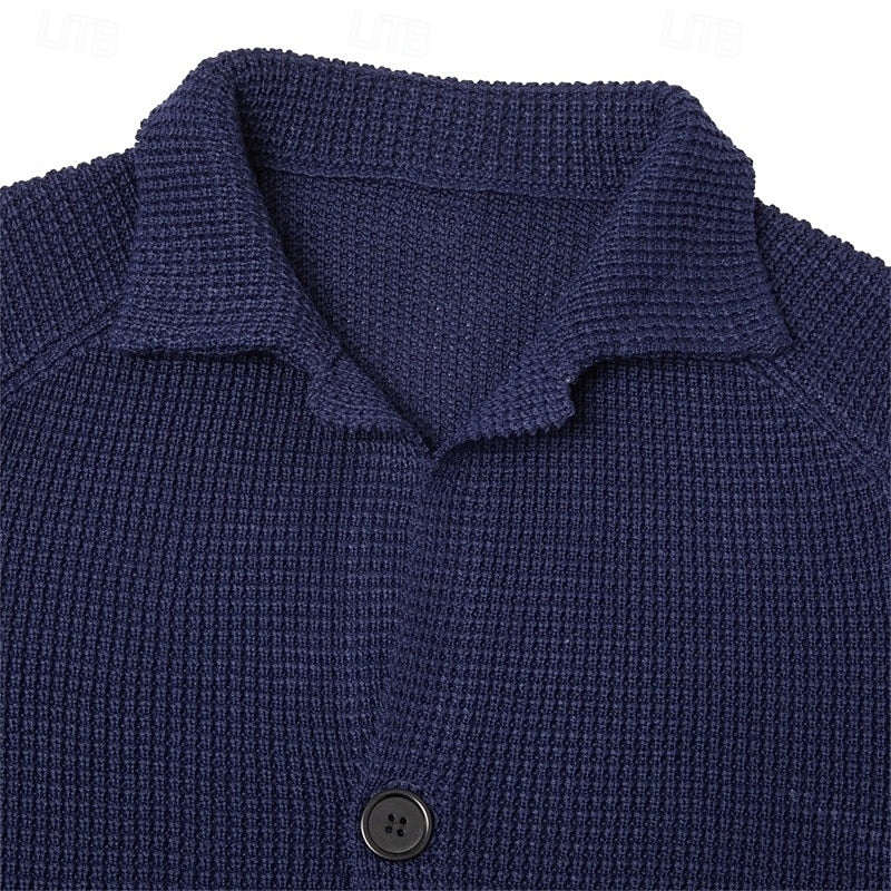 Fabian | Stand-Collar Button Cardigan