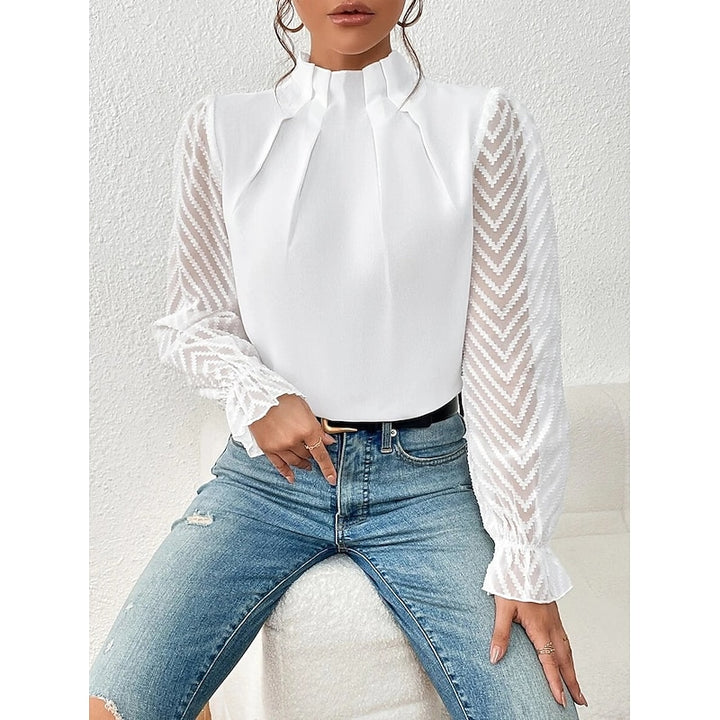 Maribel | Elegant High-Neck Blouse