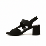 Linda | Open Toe Block Heel Pumps