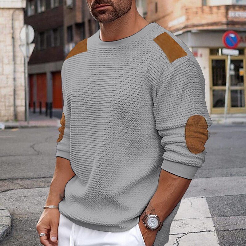 Reid | Textured Crew Neck Sweater