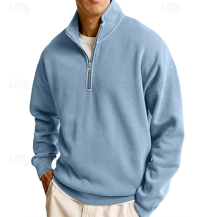 Sutton | Quarter-Zip Stand-Collar Sweatshirt
