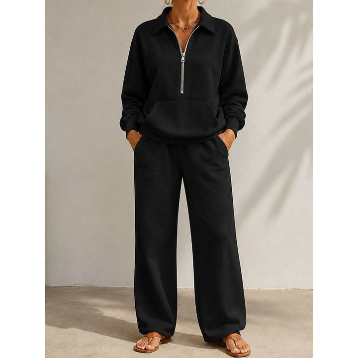 Beatrix | Relaxed Half-Zip Two-Piece Set