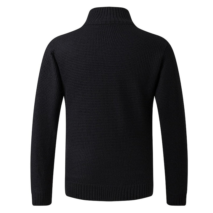 Gregory | Zip-Up Stand Collar Cardigan