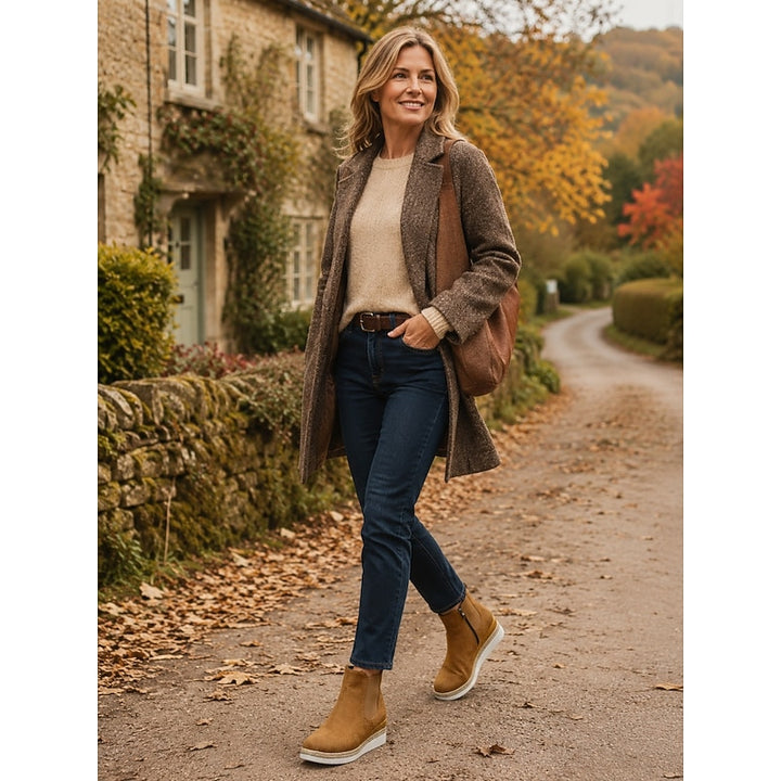 Ottilie | Wedge Chelsea Ankle Boots