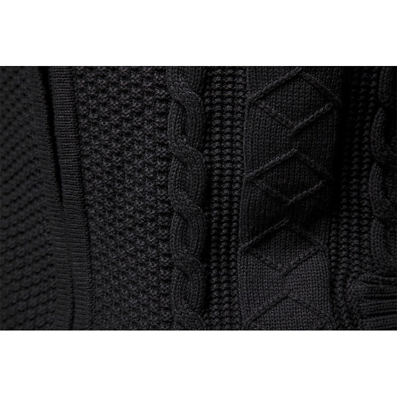 Clive | Cable-Knit Zip-Up Cardigan